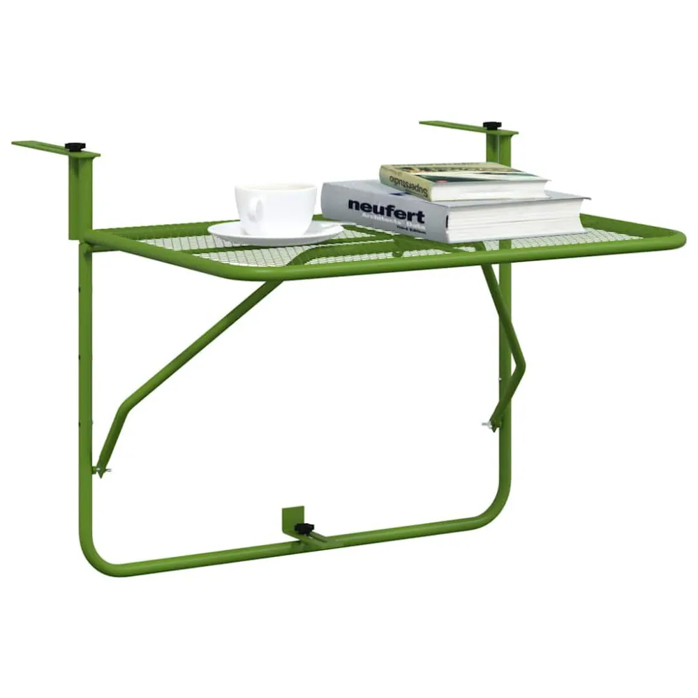Mesa de Pátio Mesa para varanda 60x40 cm ço verde