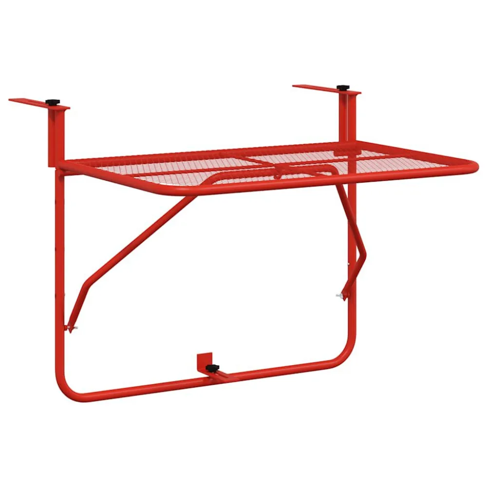 Resistente às Intempéries Mesa para varanda 60x40 cm ço vermelho