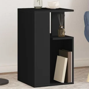 Mesa de apoio 35x35x60 cm derivados de madeira preto