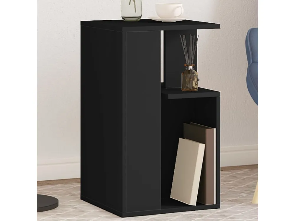 Mesa de apoio 35x35x60 cm derivados de madeira preto