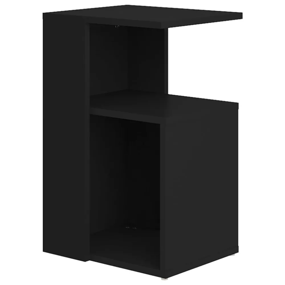 Mesa de apoio 36x30x56 cm contraplacado preto