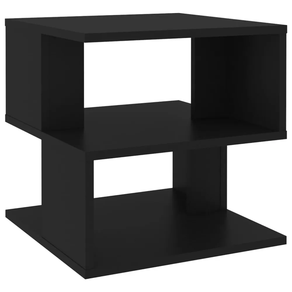 Mesa de apoio 40x40x40 cm contraplacado preto