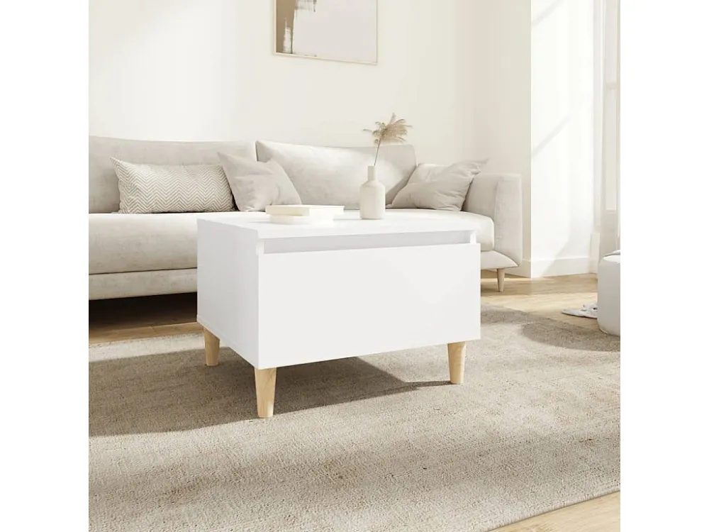 Mesa de apoio 50x46x35 cm derivados de madeira branco