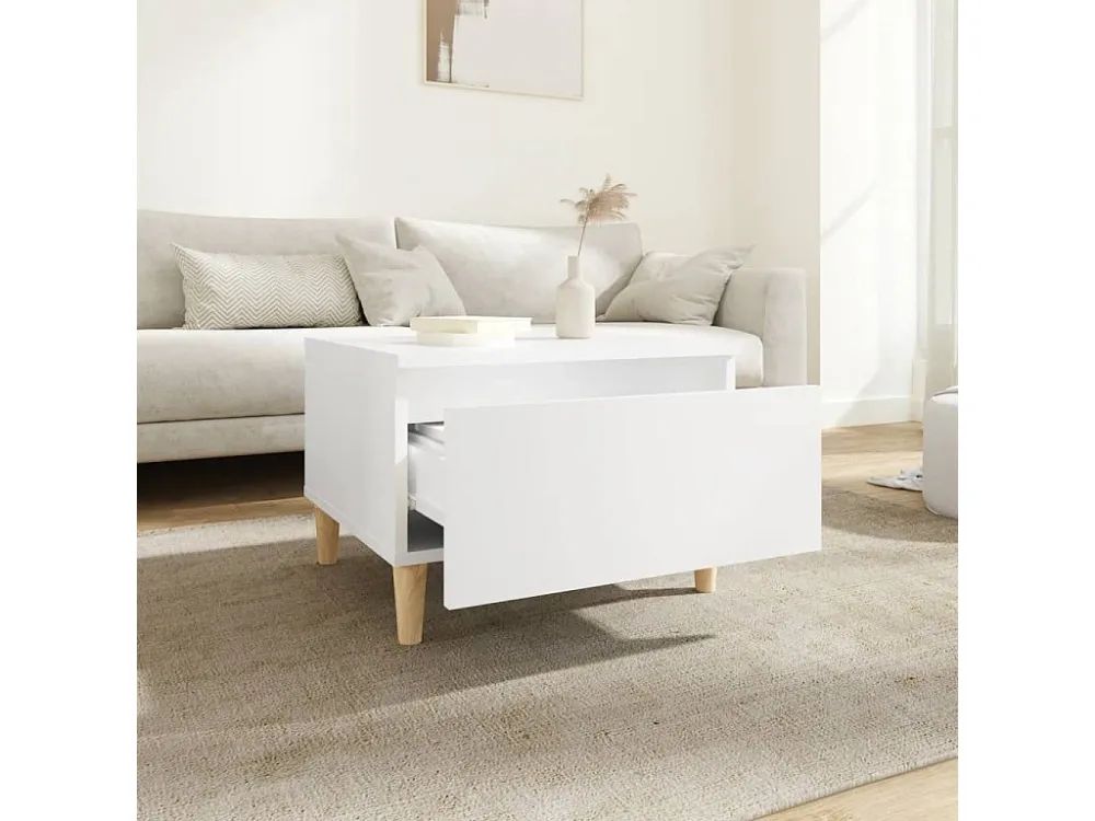 Mesa de apoio 50x46x35 cm derivados de madeira branco