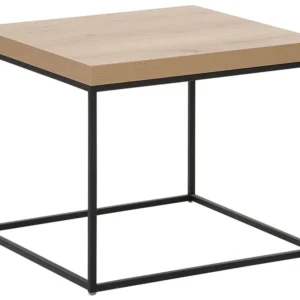 Mesa de apoio castanho visível com preto DELANO