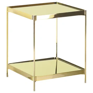 Mesa de apoio dourada 41 x 41 cm ALSEA