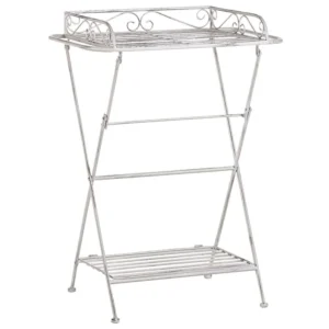 Mesa de apoio metálico branco ANCUD
