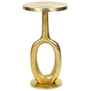 Mesa de apoio em metálico dourado APITI