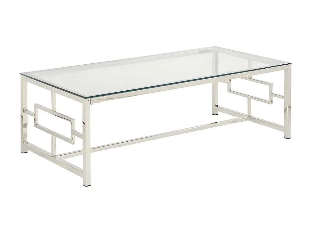 Mesa de centro design vidro temperado e ço cromado. CLOTILDE de Pascal Morabito