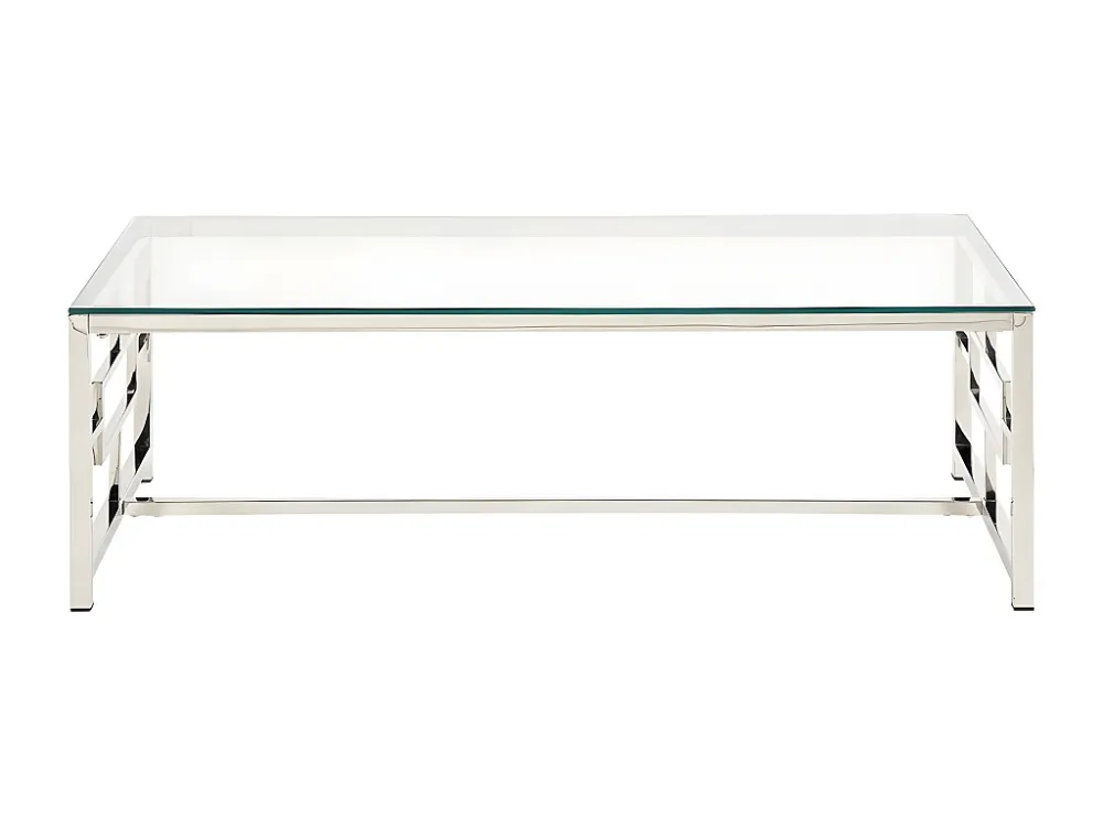 Mesa de centro design vidro temperado e ço cromado. CLOTILDE de Pascal Morabito