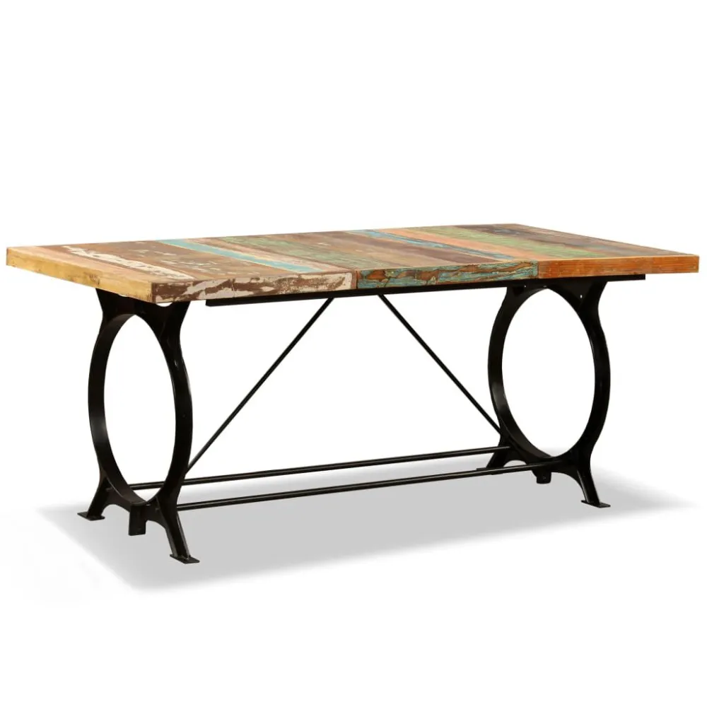 Mesa de jantar madeira reciclada maciç 180 cm