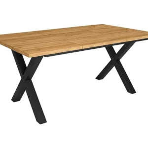Mesa de sala de jantar, 8 pessoas, 170, Robusto e seguro graças à sua estrutura e pernas sólidas, Oak, Estilo industrial