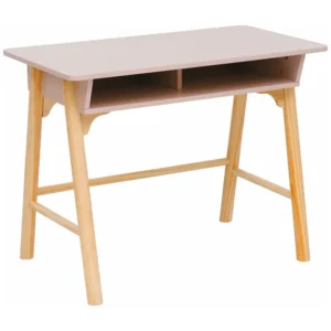 Mesa para crianças Rebecca Mobili Badal 70x90x50 MDF Pinho Rosa Marrom