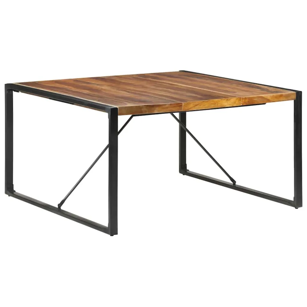 Cadeira de Jantar Mesa de jantar 140x140x75 cm madeira maciç