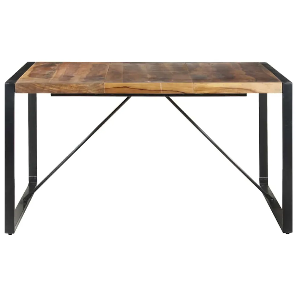 Cadeira de Jantar Mesa de jantar 140x140x75 cm madeira maciç