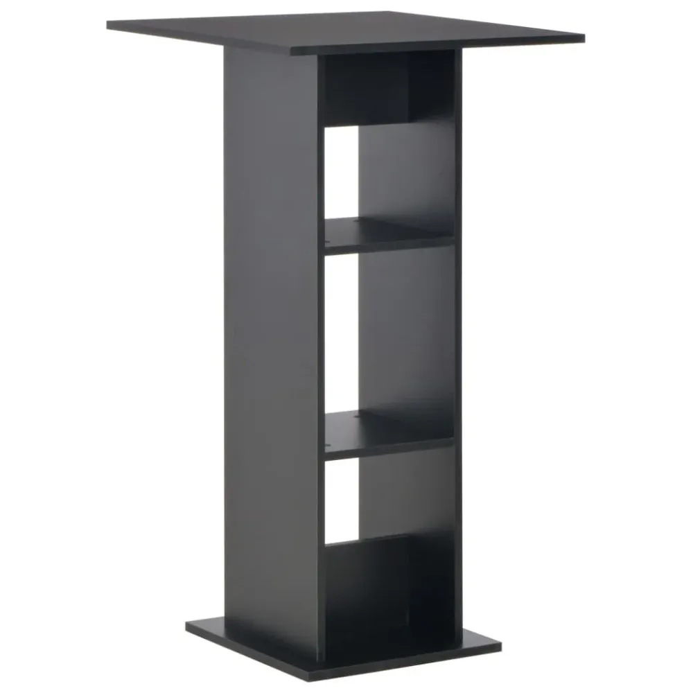 Design Ergonômico Mesa de bar 60x60x110 cm preto