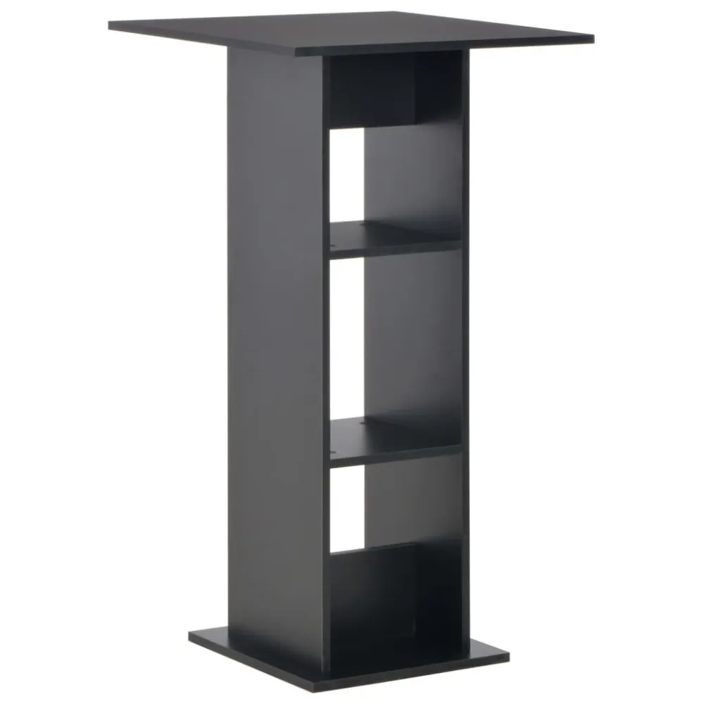 Design Ergonômico Mesa de bar 60x60x110 cm preto