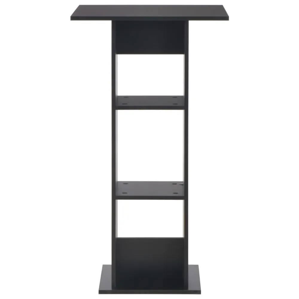 Design Ergonômico Mesa de bar 60x60x110 cm preto