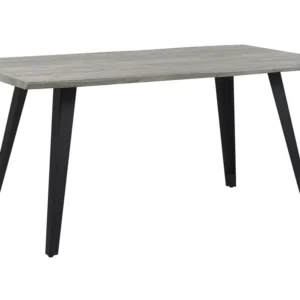 Mesa de jantar em castanho e cinzento 160 x 90 cm WITNEY com Garantia Estendida