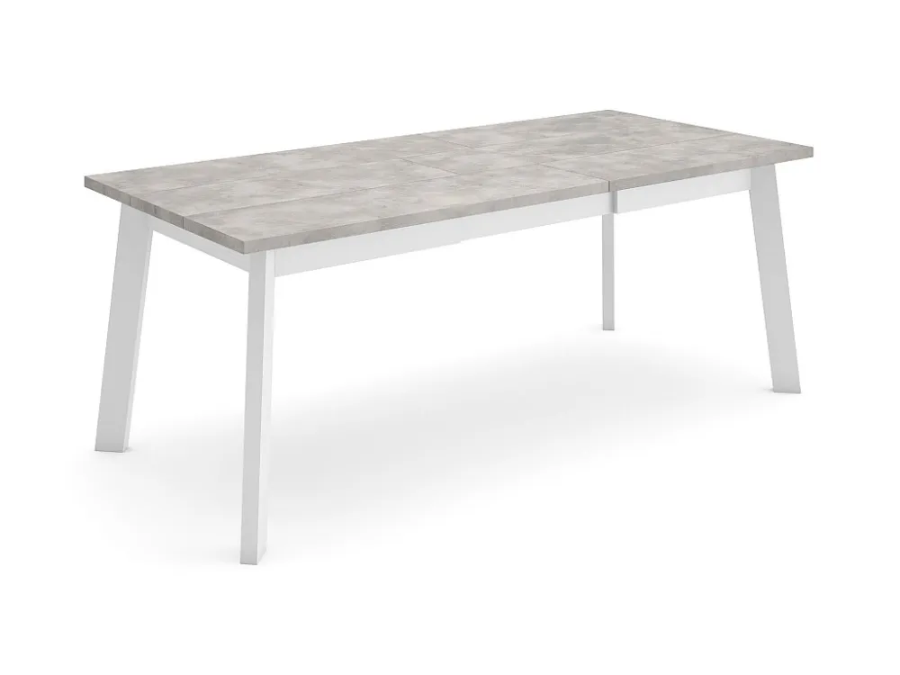 Mesa Sala de Jantar, 200, Para 10 pessoas, Pés de madeira, Cimento com 4 Gavetas