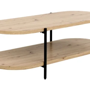 Coffee Table Shelf Light Wood BALINGER
