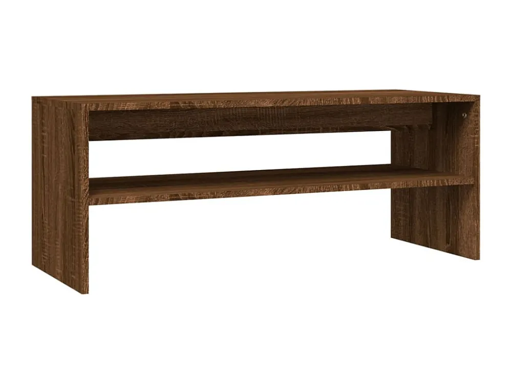 Mesa de centro 100x40x40 cm derivados madeira carvalho castanho