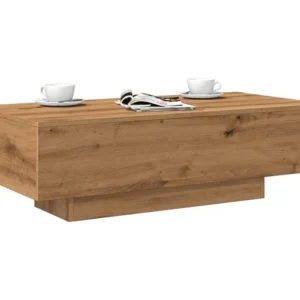 Mesa centro 100x49,5x31 cm derivados madeira carvalho artisiano