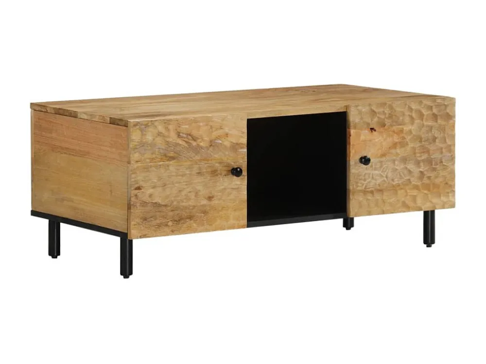 Mesa de centro 100x54x40 cm madeira de mangueira maciç