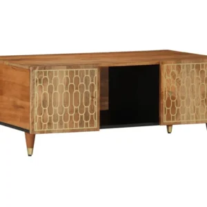 Mesa de centro 100x54x40 cm madeira de mangueira maciç