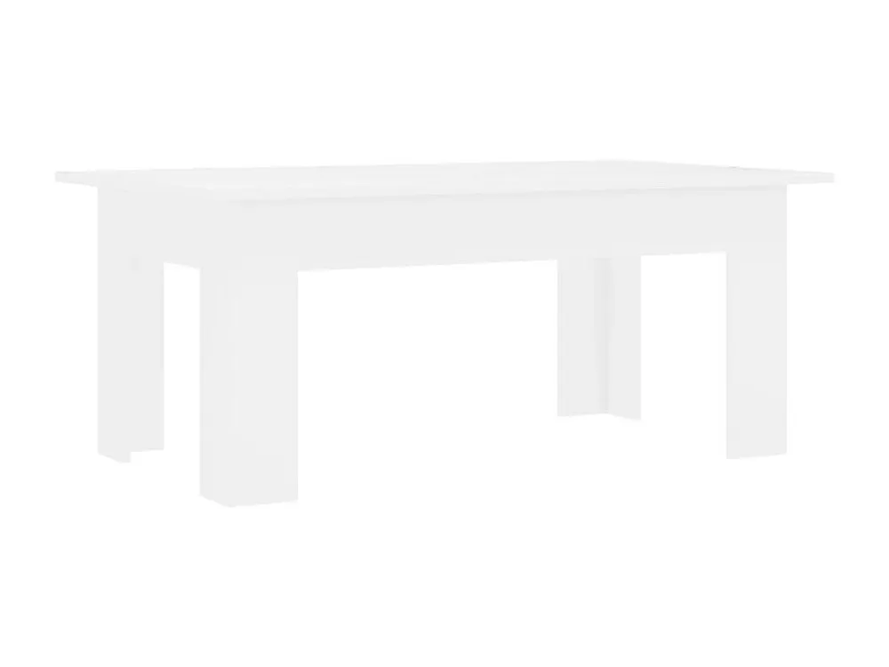 Mesa de centro 100x60x42 cm contraplacado branco