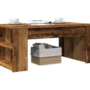Mesa de centro 102x55x42 cm derivados de madeira madeira velha