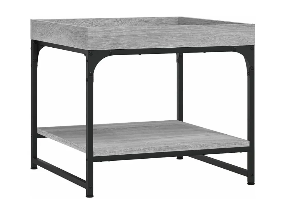 Mesa de centro 49,5x49,5x45cm derivados de madeira cinza sonoma