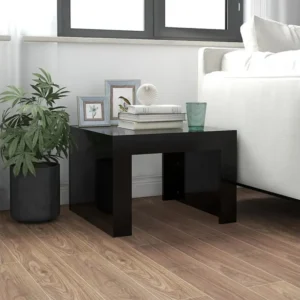 Mesa de centro 50x50x35 cm contraplacado preto