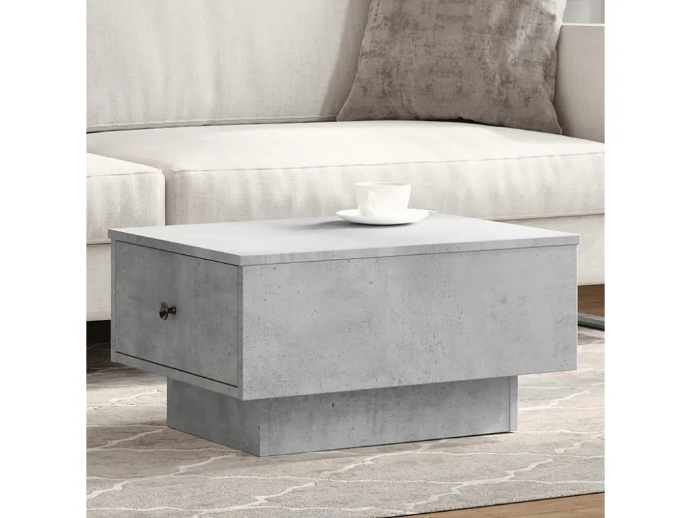 Mesa de centro 60x45x31 cm derivados de madeira cinza cimento