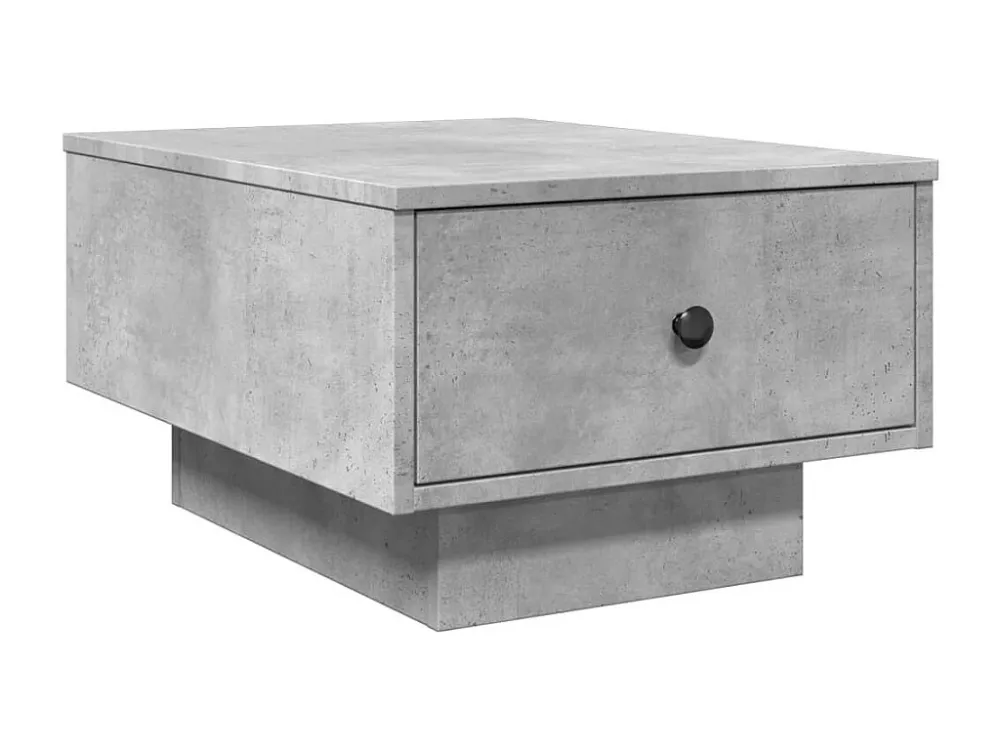 Mesa de centro 60x45x31 cm derivados de madeira cinza cimento