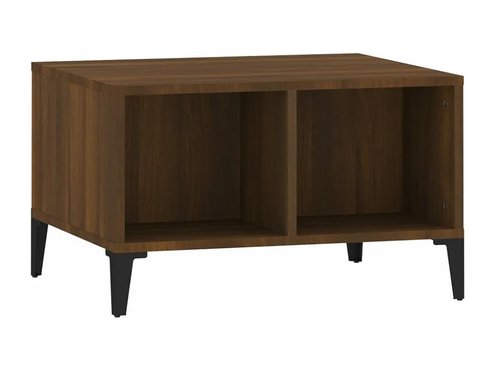 Mesa de centro 60x50x36,5cm derivados madeira carvalho castanho