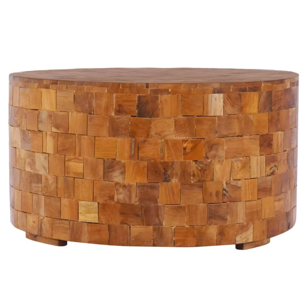 Mesa de centro 60x60x35cm madeira de teca maciç