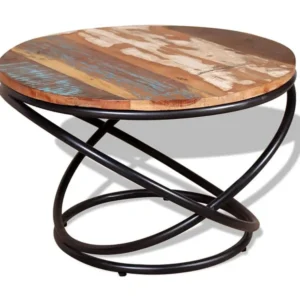 Mesa de centro 60x60x40 cm madeira reciclada maciç