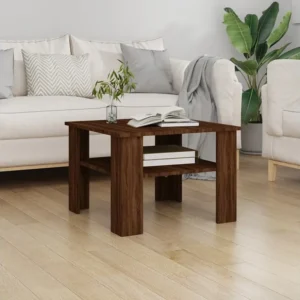 Mesa centro 60x60x42 cm derivados de madeira carvalho castanho