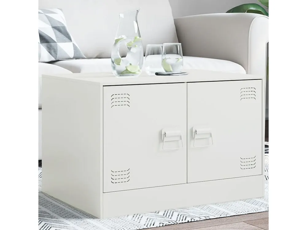 Mesa de centro 67x50x44 cm ço branco