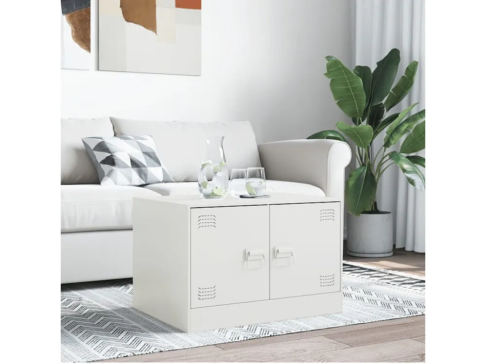 Mesa de centro 67x50x44 cm ço branco