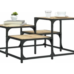 Mesa de centro 68x68x40 cm derivados de madeira carvalho sonoma