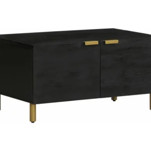 Mesa de centro 80x50x40 cm derivados de madeira preto