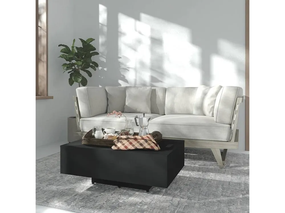 Mesa de centro 85x55x31 cm derivados de madeira preto