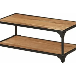 Mesa de centro 90x45x35 cm madeira de acácia maciç