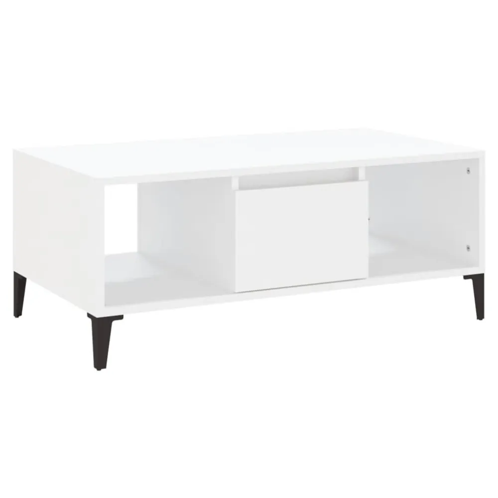 Mesa de centro 90x50x36,5 cm derivados de madeira branco