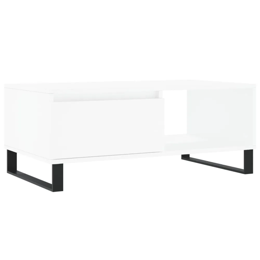 Mesa de centro 90x50x36,5 cm derivados madeira cinzento cimento
