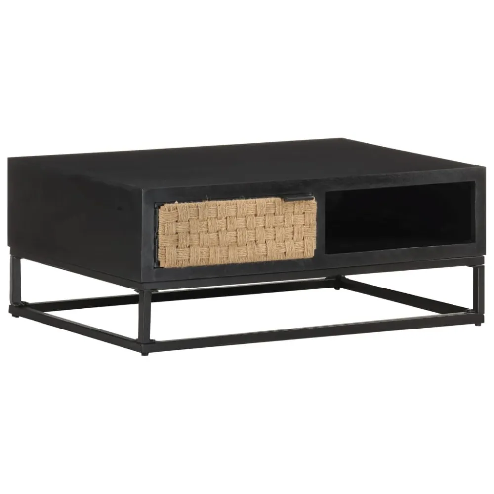 Mesa de centro 90x60x35 cm madeira de mangueira maciç