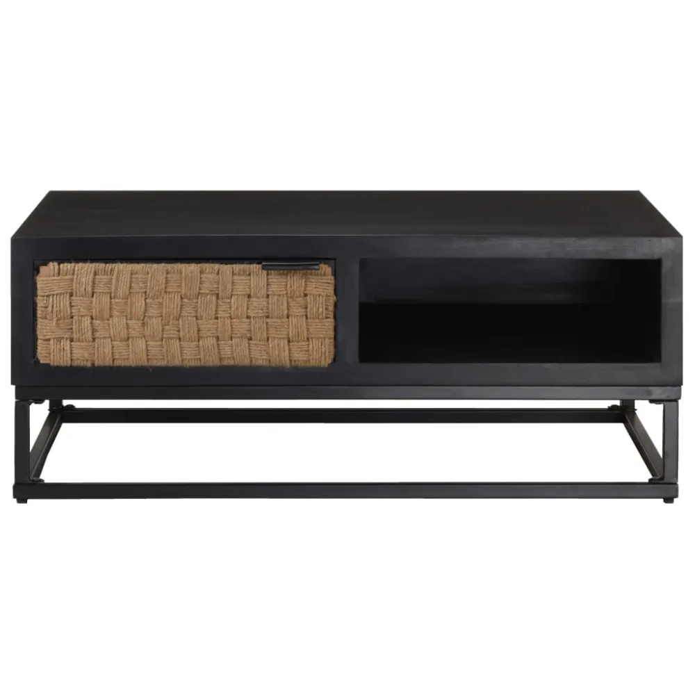 Mesa de centro 90x60x35 cm madeira de mangueira maciç
