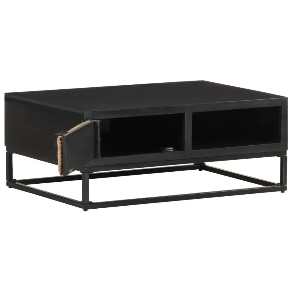 Mesa de centro 90x60x35 cm madeira de mangueira maciç